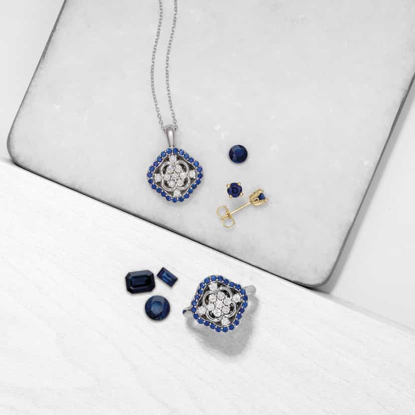 Montana sapphire jewelry collection