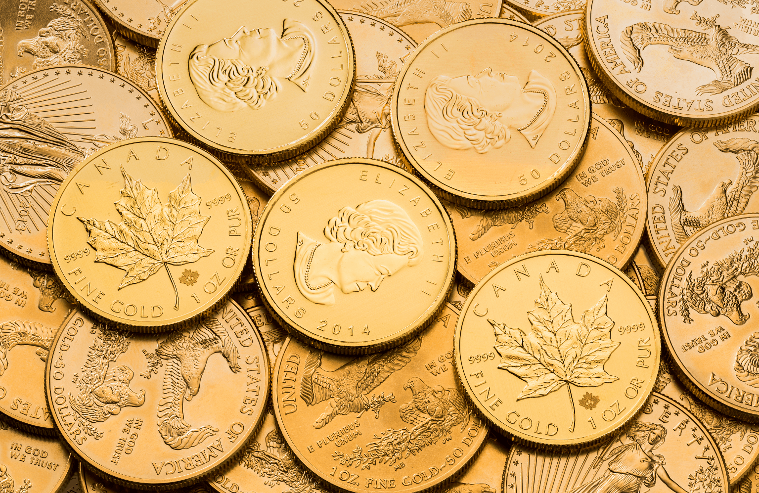 Gold Maple Leaf bullion coins